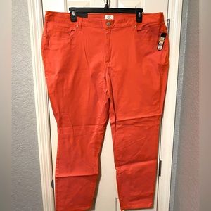 Orange Skinny Pants